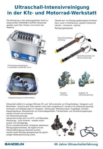 Zubehör für SONOREX SUPER Ultraschall ... - Bandelin electronic