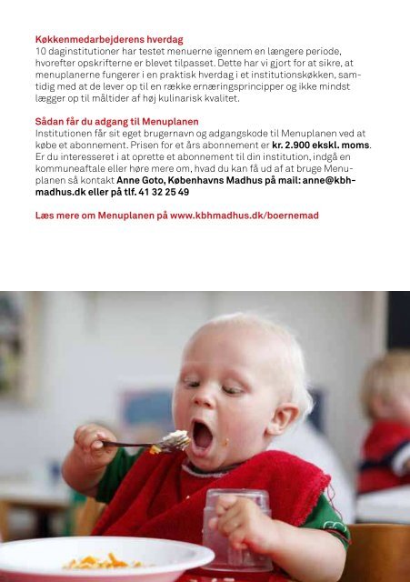 Se også folder om Menuplanen (download pdf) - Københavns Madhus