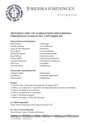 120901 - Juridiska föreningen i Stockholm