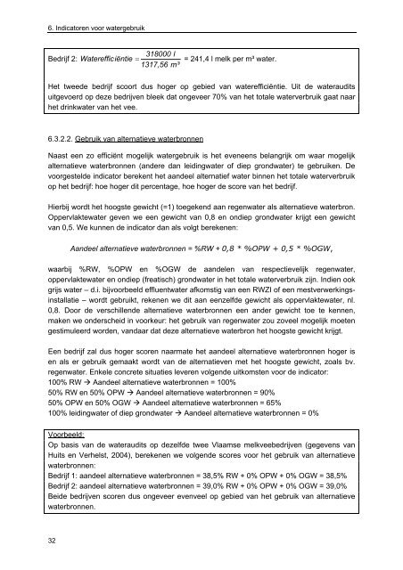 Indicatoren voor duurzaam watergebruik op ... - Meetjesland.be