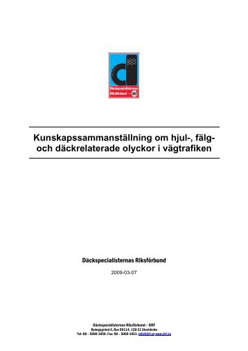 Pdf-fil: Kunskapssammanställning hjul fälg o däck