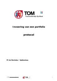 protocol - Teamonderwijs Op Maat