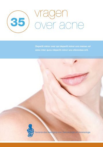 Printversie '35 vragen over acne' - Huidfonds