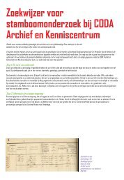 Zoekwijzer voor stamboomonderzoek bij CODA Archief en ...