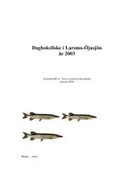 Dagboksfiske i Larsmo-Öjasjön år 2003