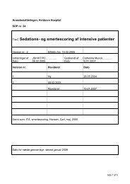 Titel: Sedations- og smertescoring af intensive patienter