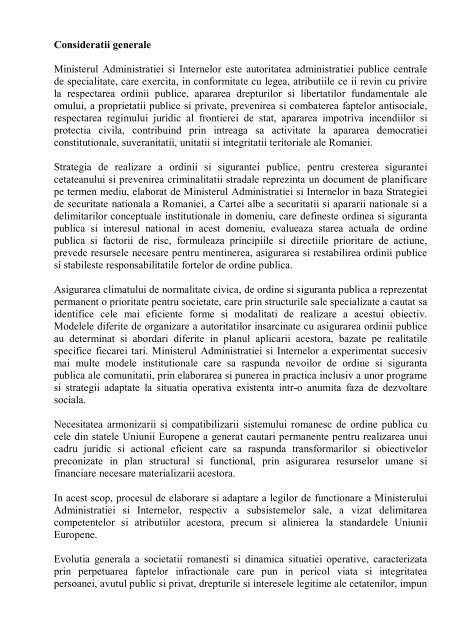 Strategia Mai Ministerul AdministraÅ£iei Si Internelor