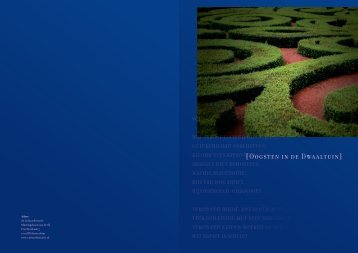 oogsten in de dwaaltuin pdf - Dirk Monsma