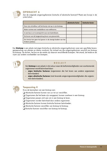 2.2 Invloeden van abiotische factoren op organismen - Biogenie +