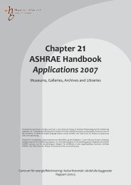 ASHRAE Kapitel 21 - Spara och bevara