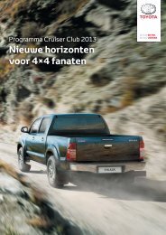 Cruiser Club Programma voor 2013 - Toyota