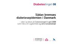 Sådan bremses diabetesepidemien i Danmark