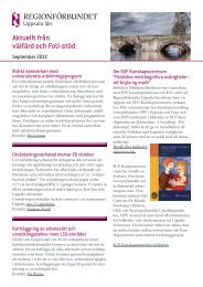 Förbundsstyrelsen kallas till sammanträde - Regionförbundet
