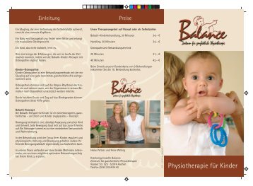 Physiotherapie für Kinder - Herzlich willkommen bei Balance in ...