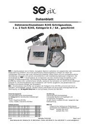 Datenblatt - SETEC Netzwerke AG