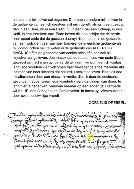 Drebbels geschriften - Cornelis Drebbel