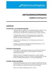 Publik information antagningsordning - Hermods