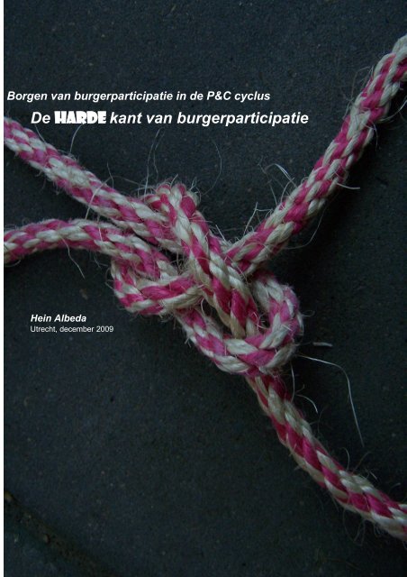De Harde kant van participatie - Verantwoording.nl