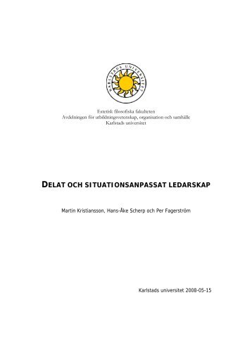 Uppsats delat ledarskap (pdf) - Göteborg
