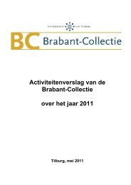 Activiteitenverslag van de Brabant-Collectie over het jaar 2011