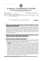 Legione Carabinieri Sicilia - Corte d'Appello di Catania