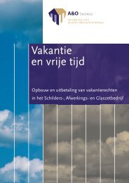 Vakantie en vrije tijd - A&O Services