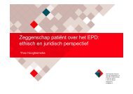 Zeggenschap patiënt over het EPD - Centrum voor Ethiek en ...