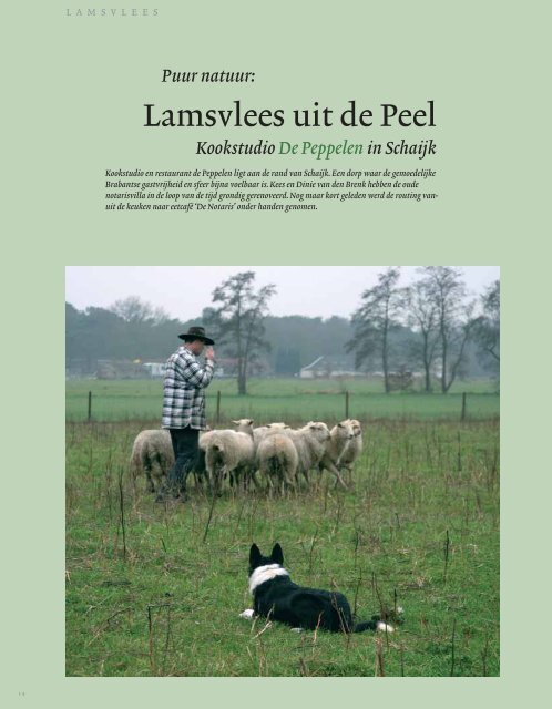 Lamsvlees uit de Peel - Uitstapjesspecialist