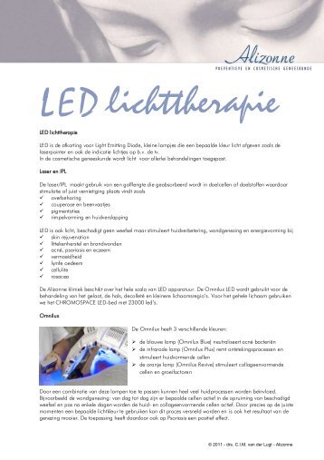 LED lichttherapie LED is de afkorting voor Light ... - Buildingblocks