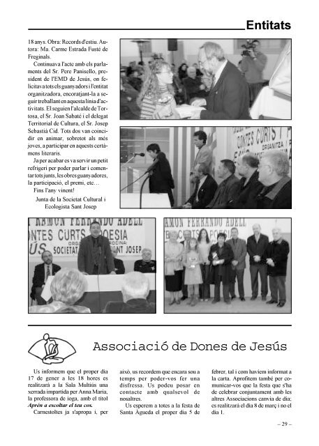 Premi Ramon Ferrando Adell de Poesia i Contes Curts - Jesús