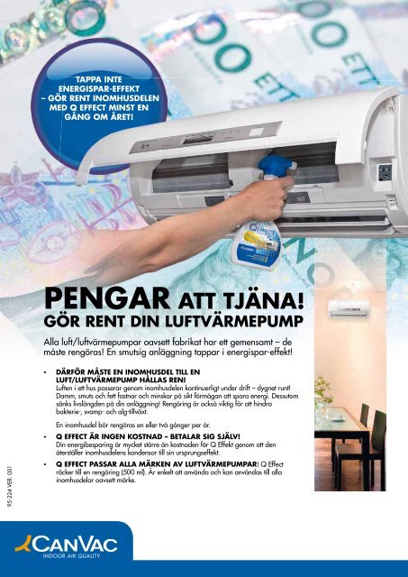 pengar att tjäna! gör rent din luftvärmepump - Dammsugaren.se