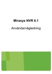 Mirasys NVR 6.1 User Guide - Sv