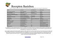 Recepten Basisbox - Streekbox