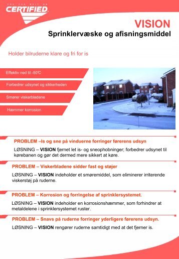 CL E Vision TS - DK - NCH Europe Inc., Danmark