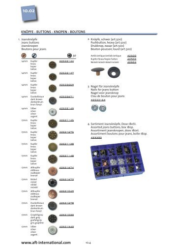 cat.AFT 10 metaalwaren.qxd - AFT International GmbH