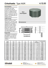 Cirkelhætte type NGR - KLIMATEK Ventilationsmateriel