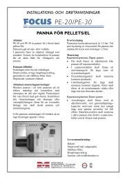 Focus PE-20 och PE-30 - Metro Therm AB