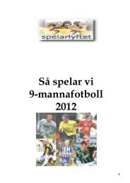 Så spelar vi 9-mannafotboll 2012 - Spelarlyftet