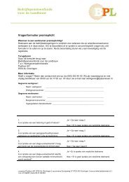 Vragenformulier premieplicht - BPL