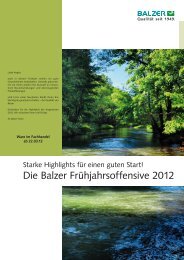 Die Balzer Frühjahrsoffensive 2012