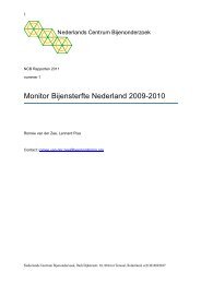 Monitor Bijensterfte Nederland 2009-2010 - Het BIJ-1 Project ...