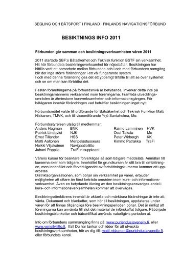 BESIKTNINGS INFO 2011