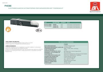 Download brochure van dit product - Finto Toegangsbeheer