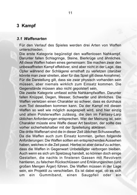 Regeln zu Kampf und Mystik als PDF - Phaenomenon