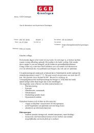 Brief HVD - GGD Groningen