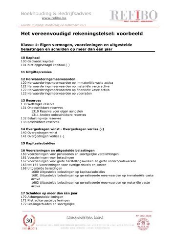 Rekeningstelsel - REFIBO