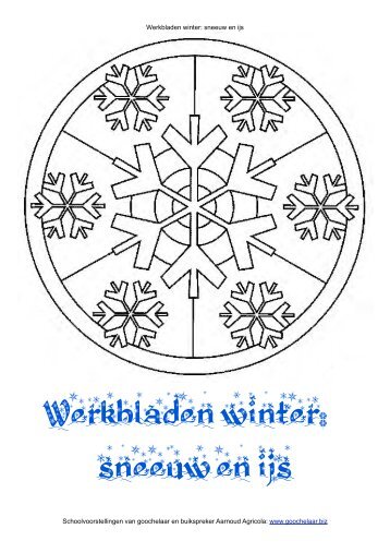 Werkbladen winter: sneeuw en ijs - ARENDLANDMAN.NL