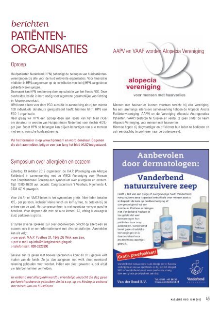 claims in reclame patiënt, partner en dokter spreken in ... - Huidfonds