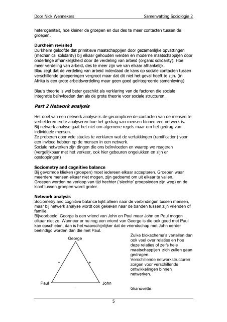 Samenvatting Sociologie 2.pdf - Tentamens