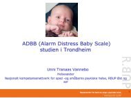 Alarm Distress Baby Scale (ADBB) - Bufetat